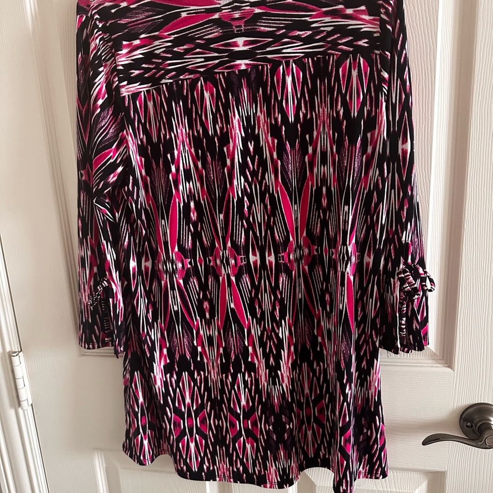 Belle by Kim Gravel Black and White A-Line Tunic Casual